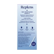 (2 pack) Replens Long Lasting Vaginal Moisturizer with Reusable Applicator, 14 Applications