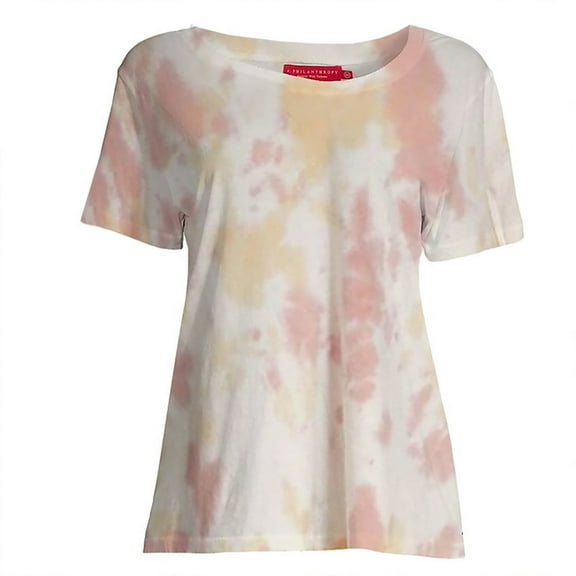 n:philanthropy Womens Harlow Moon Tie Dye Basic T-Shirt, Multicoloured, X-Small