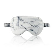 THXSILK Silk Mask for Sleep, 19 Momme Mulberry Silk Eye Mask, 100% Real Natural Pure Silk Eye Sleep Shade Cover, Grey Marble