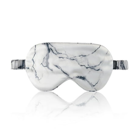 THXSILK Silk Mask for Sleep, 19 Momme Mulberry Silk Eye Mask, 100% Real Natural Pure Silk Eye Sleep Shade Cover, Grey Marble