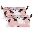 thumbnail image 3 of Ghosts and Stars Storage Bins with Handles Foldable Storage Baskets for Shelves Organizer Cloth Baskets, 3 of 8