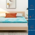 3 inch Queen Size Mattress Topper, Cooling Gel Memory Foam Bed Topper