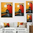thumbnail image 4 of Designart "Landscape Barns Rural Collage VI" Farmhouse Floater Framed Canvas Art Print, 4 of 7