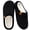 Black, variant on Litfun Memory Foam Fuzzy Slippers for Women Curly Fleece House Shoes Cozy Warm Indoor Slippers, Grey