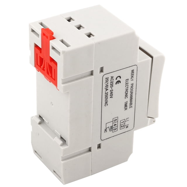 Interruptor temporizador programable digital para riel DIN THC15A 220‑240 V CA 20 A