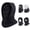Black, variant on Outdoor Winter Warm Hat, Sports Ski Head Cover, Neckband Integrated Cycling Mask, Windproof Fleece Thermal Full Faces Head Hat