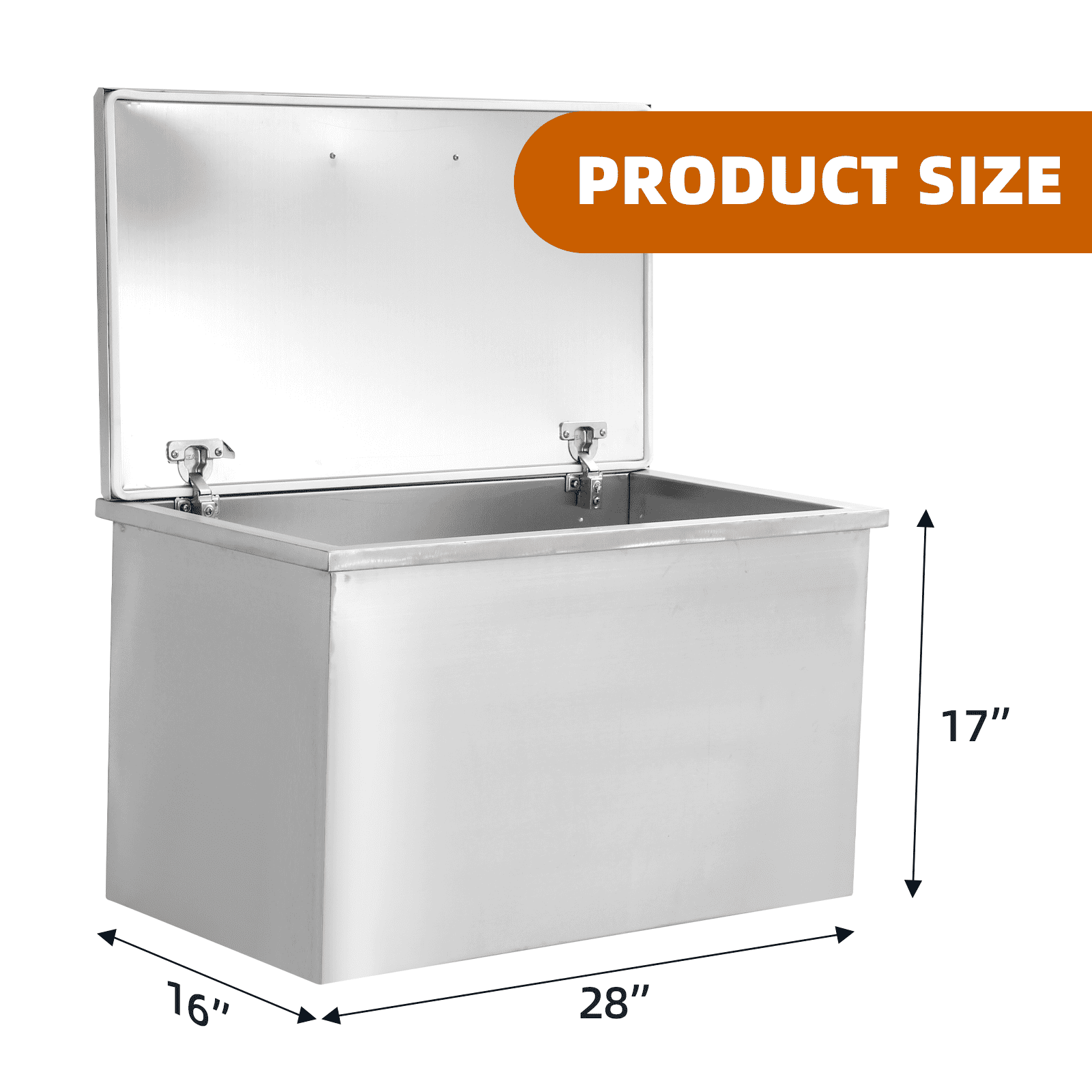 Accreate Stainless Steel Drop in Ice Chest - Commercial Ice Bin for Outdoor Kitchen Ice Bar & Cold Beverages