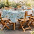 thumbnail image 2 of Daisy Tablecloth, Blue Floral Rectangle Tablecloth, Sunflower Tablecloth, Spring Summer Waterproof Wrinkle Free Durable Rectangle Tablecloth For Rectangle Tables 60 X 84, 60 X 102, 60 X 120 Inch, 2 of 6