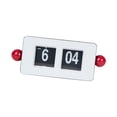 thumbnail image 4 of Reloj de mesa con tapa automática, pantalla digital, artesanía, regalo novedoso para inauguración de la casa, adorno Rojo blanco, 4 of 9