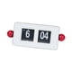 thumbnail image 4 of Reloj de mesa con tapa automática, adorno de escritorio, artesanía moderna, regalo de cumpleaños, número grande Rojo blanco, 4 of 9