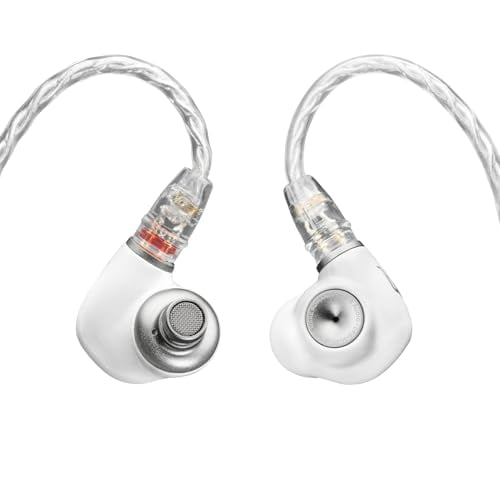 MEZE AUDIO ALBA | Auriculares con cable Auriculares intrauditivos con monitor para audiófilos | Adaptador USB-C incluido | Compatible con teléfonos inteligentes | Aislamiento de ruido | Chasis metálic