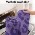 thumbnail image 5 of Purple Leopard Print Bathroom Rugs Mat,Non Slip Microfiber Bathroom Rug,Rubber Backing,Soft Bathroom Mats for Bathroom Floor,Tub and Shower,17x27in(43x68cm), 5 of 5