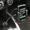 thumbnail image 3 of iMounTEK Universal iPhone Car Kit- FM Transmitter, Car Charger, Adjustable Stand, USB Port, 3 of 4