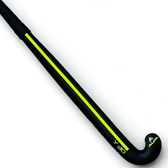 Hockey Bâton Y30 Composite Carbone, Fibre de Verre, Kevlar Bâton de Hockey avec Sac pour Bâton / Noir, 37 Pouces / Technologie de Performance à Double Noyau et Bâton à Structure Hybride Composite