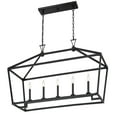 thumbnail image 5 of Matte Black Five Light Linear Chandelier from the Townsend Collection, 5 of 5