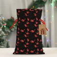 thumbnail image 5 of Naloa Flamingo Drawstring Christmas Bags, 3D Xmas Gift Bags, Christmas Wrapping Bags, Xmas Goodie Bags, Treat Pouch Bags, Party Favor Bags-, 5 of 9