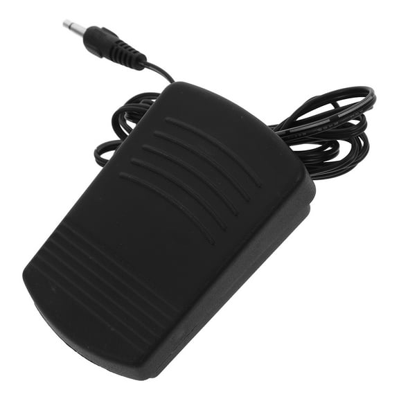 RENACLIPY Black Sewing Machine Foot Pedal with PVC and Iron Construction for Home Sewing Use