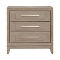 thumbnail image 3 of Liberty Furniture Brentwood 3 Drawer Nightstand with Charging Station - Brown, 3 of 14