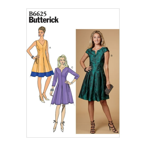 Butterick Pattern Misses'/Misses' Petite Dress Sizes 14-16-18-20-22