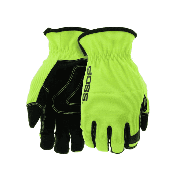 Boss Men's High-Dexterity Eco Synthetic Leather Work Gloves, 1-Pair, Large