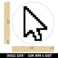 thumbnail image 2 of Digital Mouse Arrow Pointer Icon Self-Inking Rubber Stamp Ink Stamper - Green Ink - Medium 1 Inch, 2 of 7