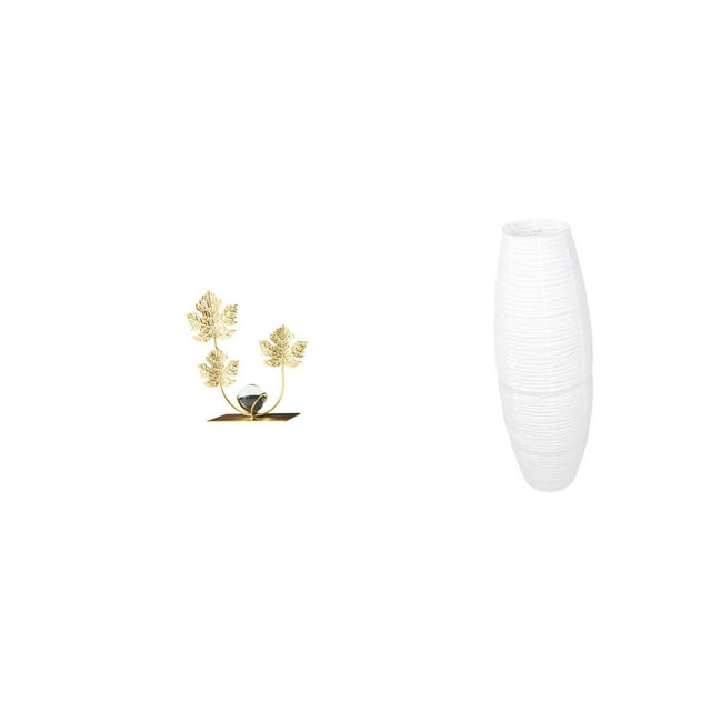 Adorno de estantería con forma de hoja, decoración moderna para el hogar, coleccionables, pantalla de lámpara, protector de bombilla para lámpara de p