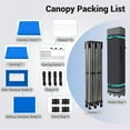 thumbnail image 2 of SANOPY 10x20 Outdoor Commercial Canopy, Waterproof and Sunshade Canopy with Awning Eaves for Street Commercial Event, Heavy Duty Pop Up Canopy, Blue, 2 of 8