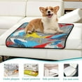 thumbnail image 5 of Washable Pet Pee Pads with Super Absorbent Reusable Training Pads for Dogs & Cats Graffiti Of Flying Fish, 5 of 6