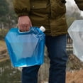thumbnail image 5 of Collapsible Water Container Bag, BPA Free Food Grade Clear Plastic Storage Jug for Sport Camping Riding Mountaineer,Freezable,Food Grade ( 4-pack), 5 of 5