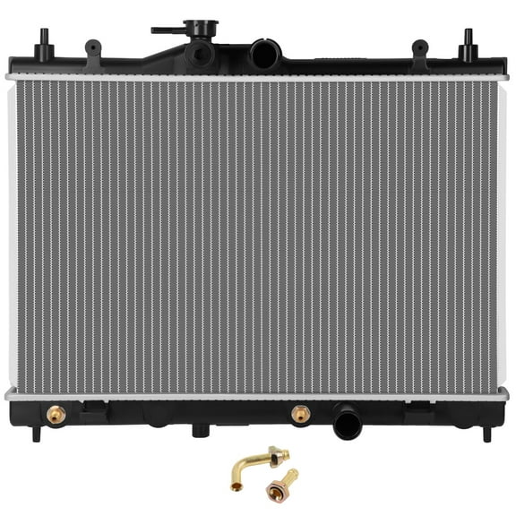 ECCPP Auto Parts Plastic Aluminum Replacement Radiator for 2007 2008 2009 2010 2011 for Nissan Versa hatchback SL CU2981