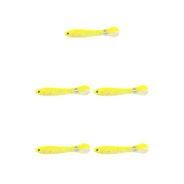 Soidarity Paquete de 10 señuelos de pesca falsos, cebo elástico para agua salada, peces de agua dulce, Swimbaits, aparejos de simulación de Typ 8 5piezas Soidarity CBP232929