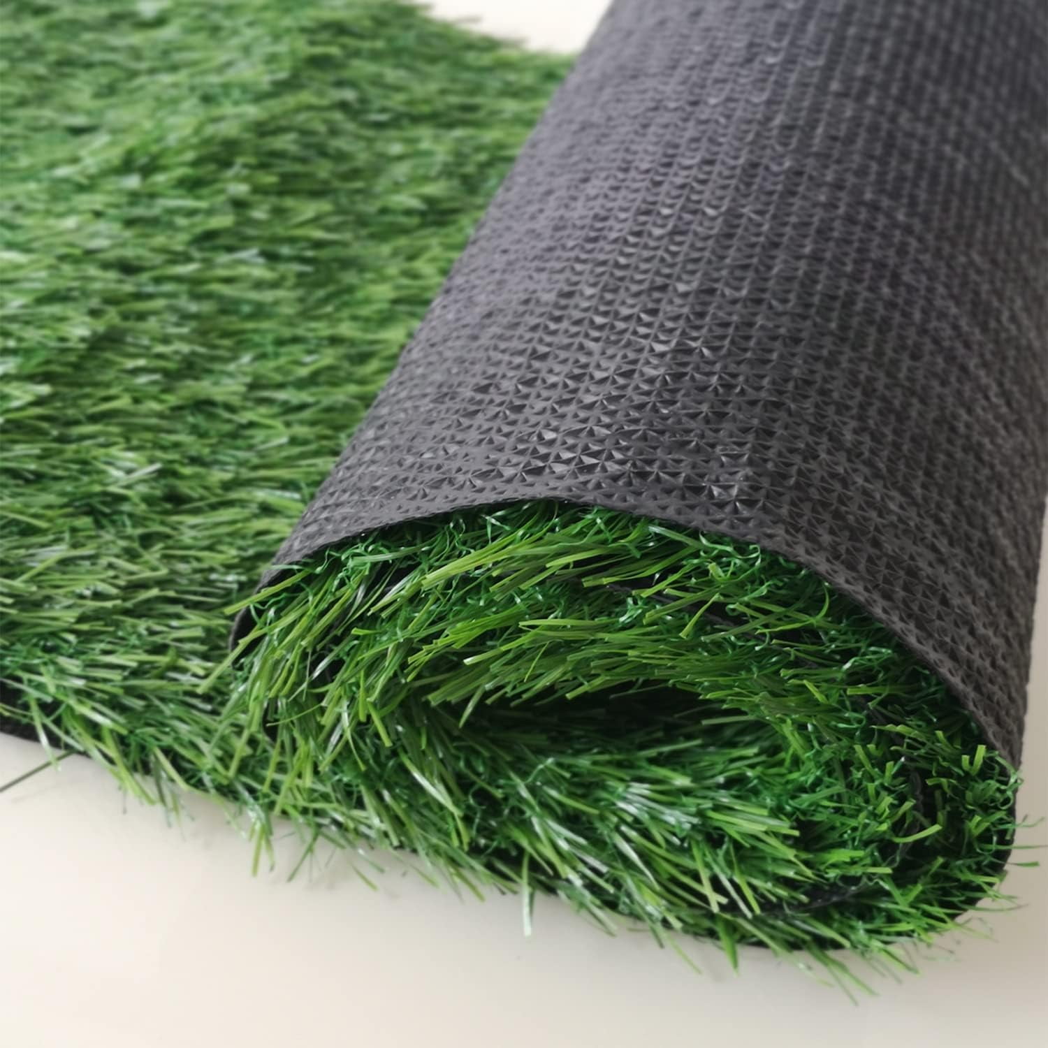 Green Artificial Grass Runner Rug, Natural Looking Fake Grass Carpet