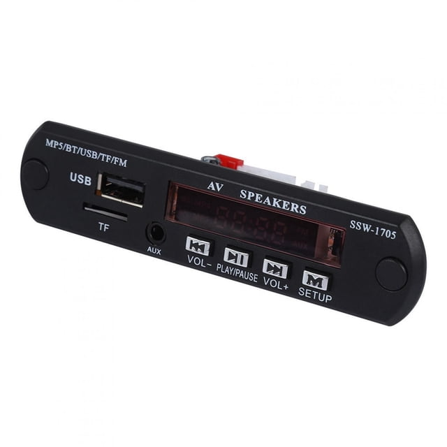 Reproductor de música, reproductor MP5, 1280x720 HD SSD estéreo LED con entrada AUX/control remoto, para automóvil, hogar,