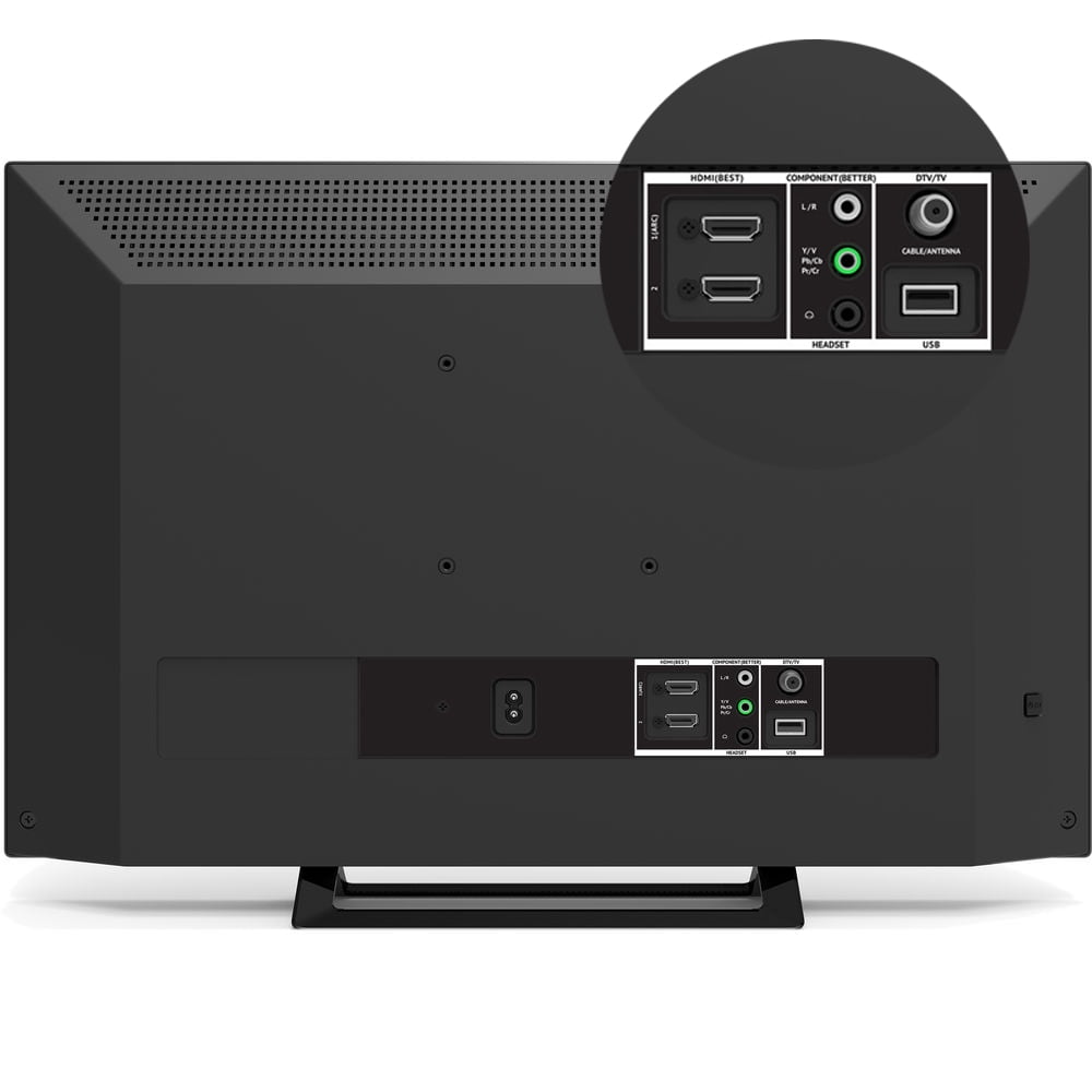 Refurbished Vizio 24" HDTV Edge Lit 720p Widescreen LED HDMI Television