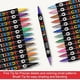 thumbnail image 5 of Marcadores acrílicos de punta suave de doble punta para niños, resistentes al agua, juego de 12 rotuladores de 24 crayones para dibujar y garabatear, bolígrafo de 2 ml., 5 of 9