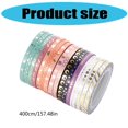 thumbnail image 5 of 16 Roll Washis Tape Slim Decorative Tape Masking Tape Glittering Crafting Tape, 5 of 11
