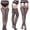 Pink, variant on Ladies Sexy Suspenders Super Elastic Sexy Garter Pantyhose Ladies Open Fine Mesh Fishnet Stockings Stockings. Thick Winter Tights for Women