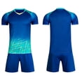 thumbnail image 4 of Toddler Boy Outfits 2 Piece Soccer Gradient Print Short Sleeve Crew Neck T-Shirt Top And Shorts Sports Baby Boys' Clothing Sets, 4 of 4