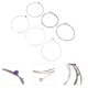 thumbnail image 3 of 2 sets kits de cadena de reemplazo de guitarra eléctrica Cuerdas prácticas de guitarra, 3 of 5