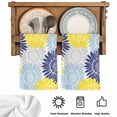 thumbnail image 5 of Yellow Blue Sunflowers Kitchen Towels Set of 3, Boho Retro Floral Rustic Blossom Absorbent Dish Towels for Kitchen, Microfiber Hand Towel, Quick Drying Tea Towel for Cleaning Decorative Dishcloths, 5 of 7