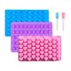 thumbnail image 1 of Moldes de silicona para gomitas de ositos, mini moldes para dulces para niños con goteros, forma de donut de dinosaurio y corazón, molde para pastel de fácil liberación, 1 of 8