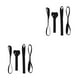 thumbnail image 2 of sweethay 4 correas de amarre de bucles suaves de 18 pulgadas, 1900 lb, carga de trabajo resistente de 2500 lb para motocicleta UTV/ATV Snowmobile negro 2piezas sweethay CBP016531, 2 of 5