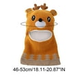 thumbnail image 3 of Gpaecead Kids Winter Plush Christmas Mask Hat Warm Knit Thick Ski Cute Protector Head Cap For Girls Boys Yellow, 3 of 7