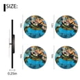 thumbnail image 2 of Non-Ticking Sweep Movement Wall Clock Battery Operated Analog Wall Clocks Decorative for Bedroom-Swimming Sea Turtle(10inch), 2 of 4