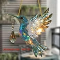 thumbnail image 3 of Vggrvlo Stained Glass Window Hanging Hummingbird Decor Suncatcher for Women, Mom, Grandma Gift for Women Light Catcher Sun Room Decor Village Style, 3 of 6
