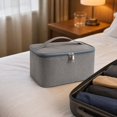 thumbnail image 5 of Makeup Organizer Storage Bag Organizer for Travel and Bathroom Use Gray Oxford Cloth Travel Toiletry Organizer, 5 of 6