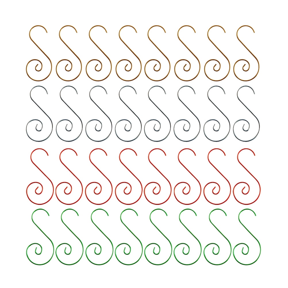 100pcs Small S Shape Hook Durable Decorations Hooks Supplies Pothook for Bedroom 