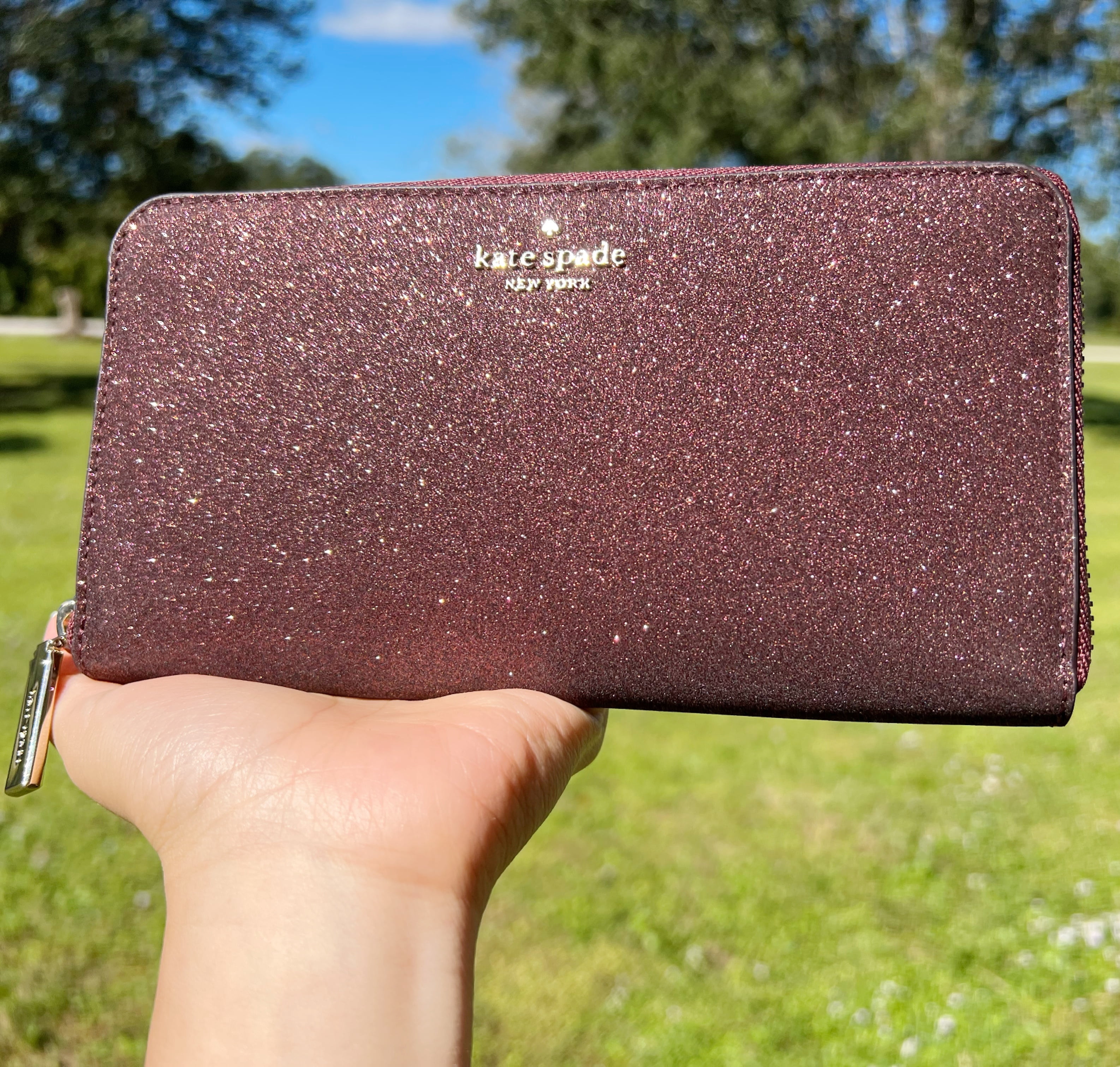 kate spade purse with rhinestones