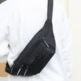 thumbnail image 4 of EUDIDV Crossbody Bag;Waist Bag Men's Large-capacity Casual Sports Shoulder Bag Lightweight Cloth Bag Chest Bag;Suitable for Going Out and Travel, 4 of 7