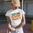 thumbnail image 2 of Never Enough Plants, Plant Lover or Gardening Enthusiast Quote, Groovy Retro Wavy Text Merch Gift, Heather Grey T-Shirt, Large, 2 of 5